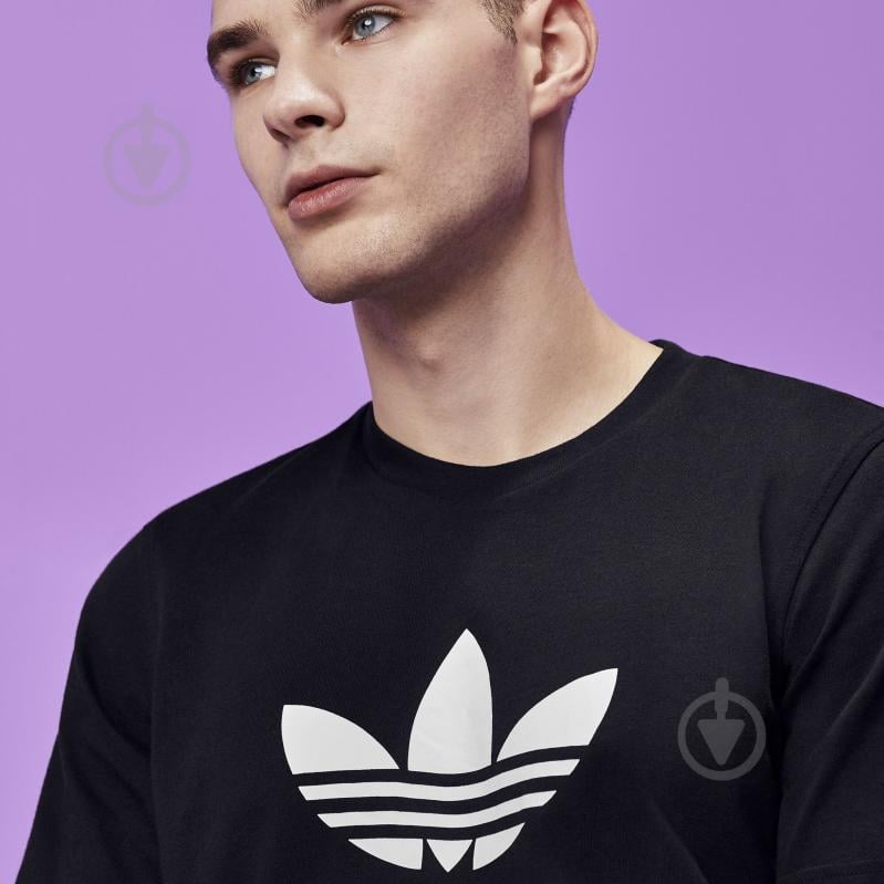 Футболка Adidas TREFOIL T-SHIRT CW0709 р.S черный - фото 3