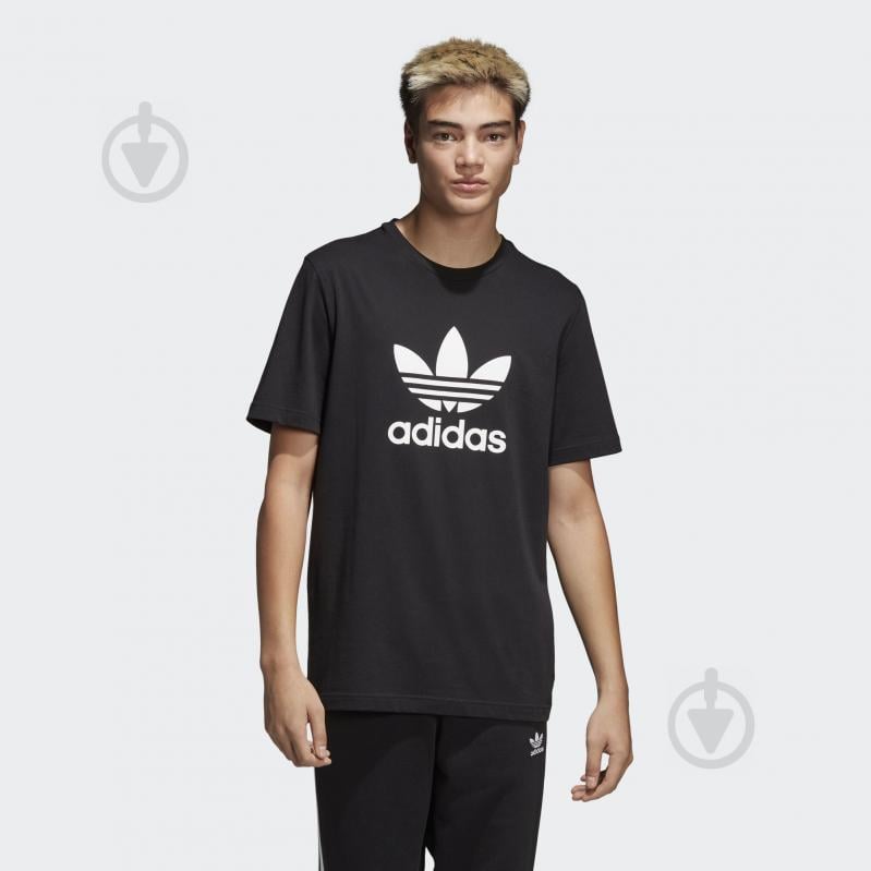 Футболка Adidas TREFOIL T-SHIRT CW0709 р.S черный - фото 4