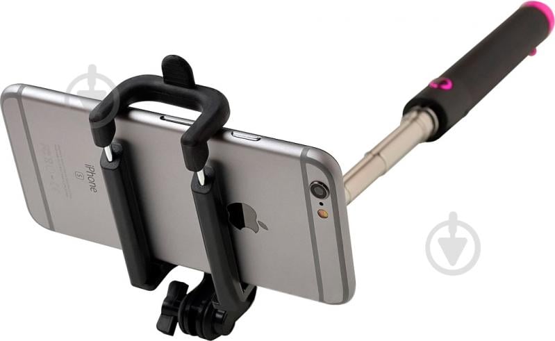 Селфи-монопод Grand-X Deluxe Bluetooth MPGDBURS Purple - фото 2