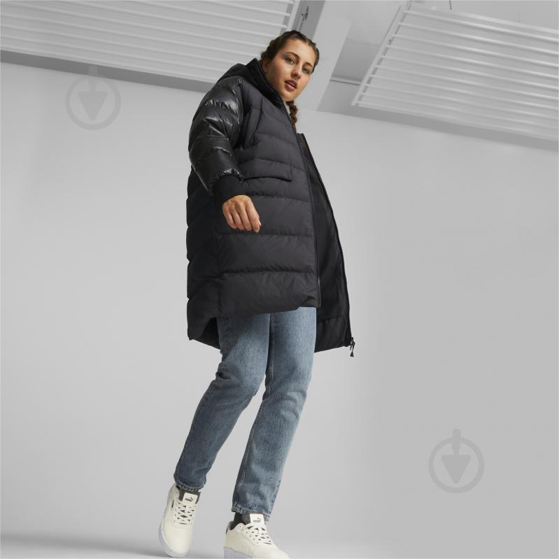 Пальто жіноча зимова Puma PROTECTIVE HOODED POLYBALL COAT 84935901 р.L чорна - фото 4