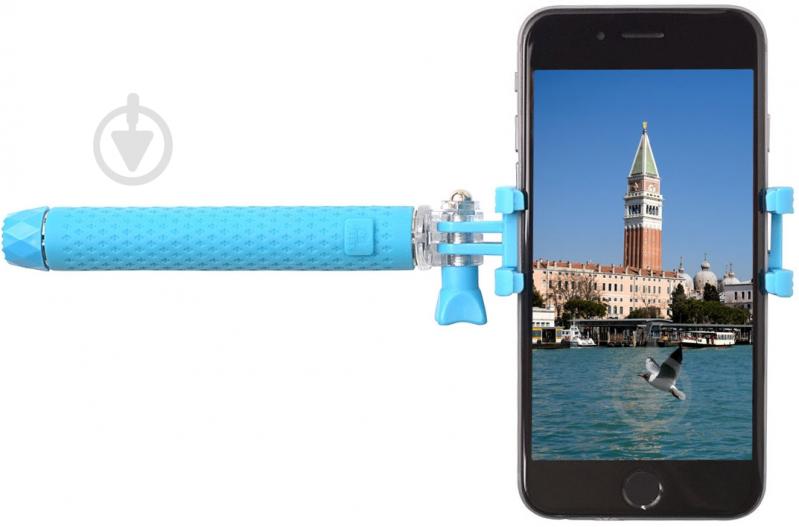 Селфи-монопод Grand-X Portative Bluetooth MPGPBBL Blue - фото 2