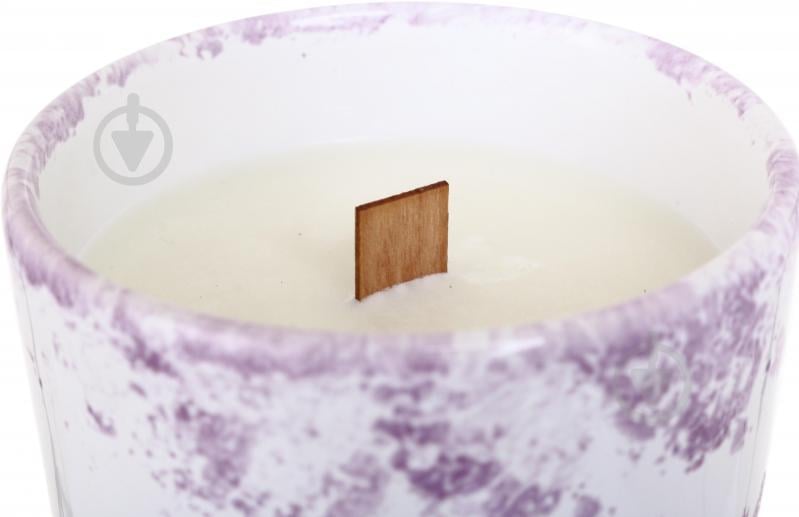 Свеча ароматическая Pako-If Лаванда в керамическом кашпо 85х120 мм - фото 3