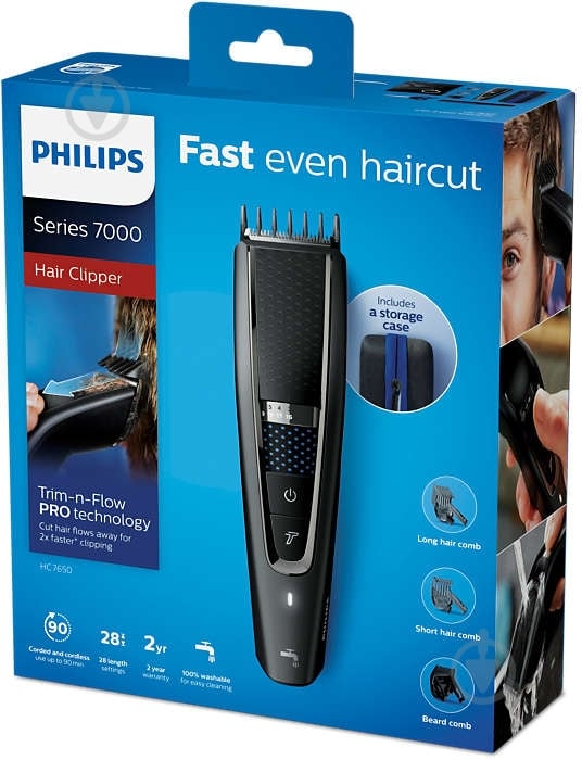 Машинка для підстригання Philips Hairclipper series 7000 HC7650/15 - фото 13