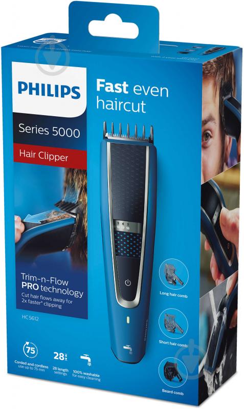 Машинка для стрижки Philips Hairclipper Series 5000 HC5612/15 - фото 13