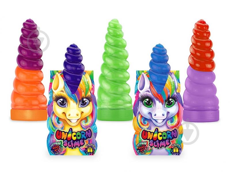 Масса для лепки Danko Toys Unicorn Slime густой лизун укр. (14) CROC-02-01U - фото 1