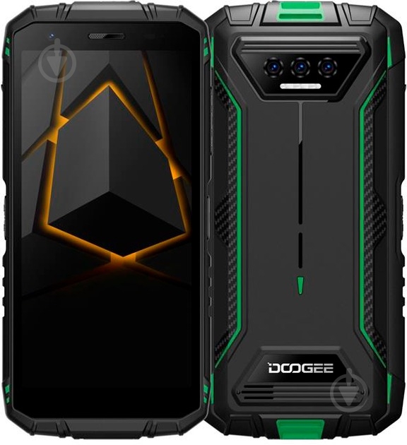 Смартфон Doogee S41 Max 6/256GB black/green (6924351684457) - фото 1