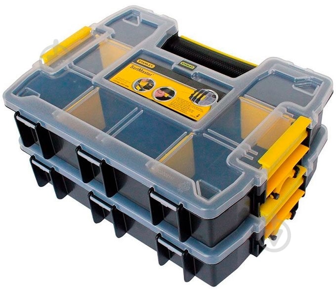Органайзер для дрібних деталей Stanley Sort Master Light 2 шт STST1-71197 - фото 2 Органайзер для дрібних деталей Stanley Sort Master Light 2 шт STST1-71197 - фото 2