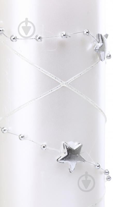 Свеча декоративная Цилиндр гирлянда 60х130 мм белая 190 г Pako-If - фото 2