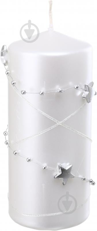 Свеча декоративная Цилиндр гирлянда 60х130 мм белая 190 г Pako-If - фото 1