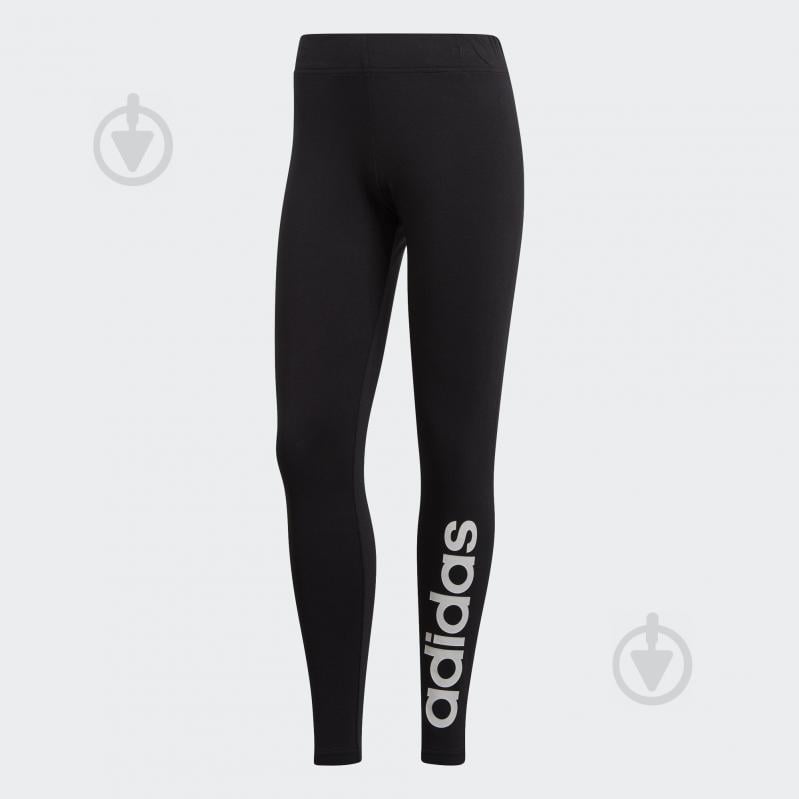 Лосины Adidas W E LIN TIGHT DP2386 р.XS черный - фото 1