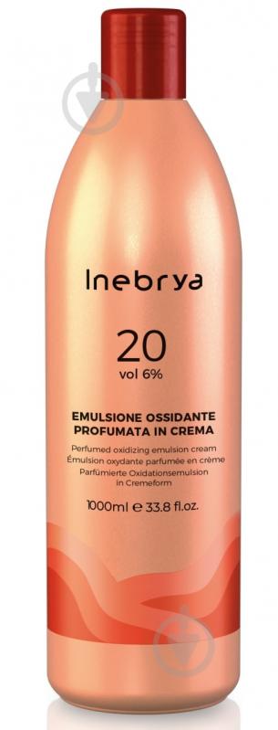 Окислювальна емульсія INEBRYA color 20 vol, 6% 1000 мл - фото 1