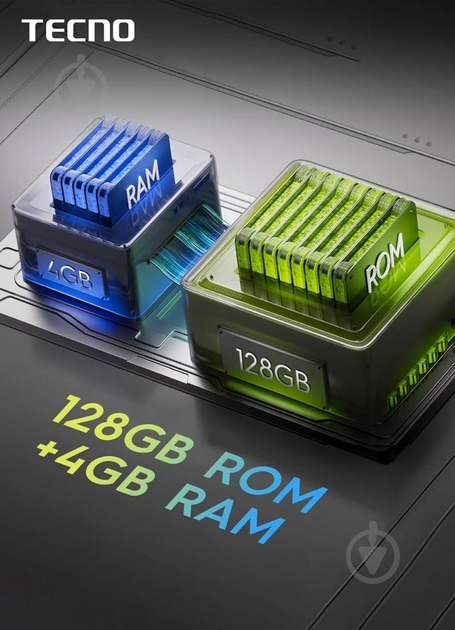 Смартфон Tecno Spark Go 1 (KL4) 3/128GB glittery white (4894947037849) - фото 11