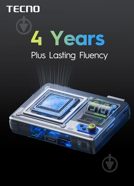 Смартфон Tecno Spark Go 1 (KL4) 3/128GB glittery white (4894947037849) - фото 14