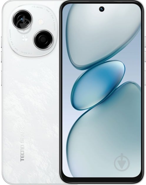 Смартфон Tecno Spark Go 1 (KL4) 3/128GB glittery white (4894947037849) - фото 1