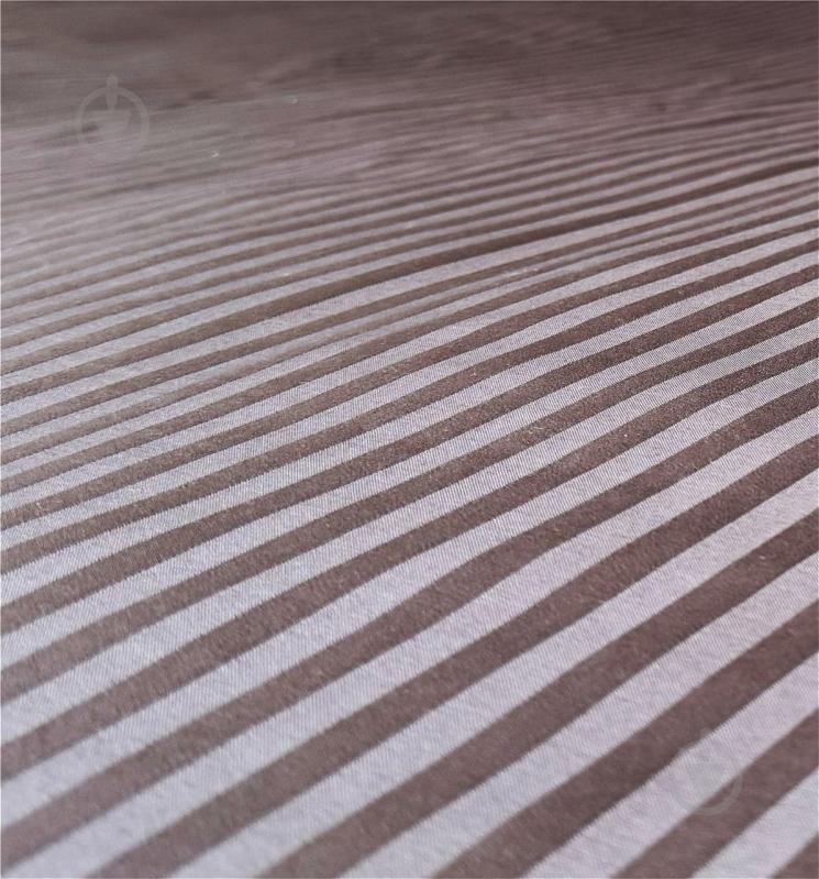Простирадло Сатин Boston Anthracite Stripe 180x200 см антрацит U-tek - фото 3