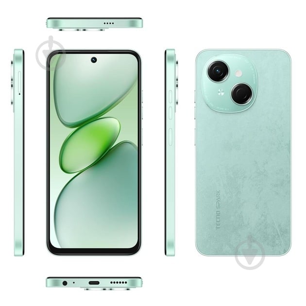 Смартфон Tecno Spark Go 1 (KL4) 4/128GB magic skeen green (4890000000000) - фото 8 Смартфон Tecno Spark Go 1 (KL4) 4/128GB magic skeen green (4890000000000) - фото 8