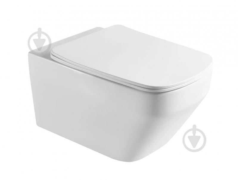 Унітаз підвісний Imprese SKALA TWIST NEW, 55*37*33см, сидіння Duroplast SLIM slow-closing - фото 1