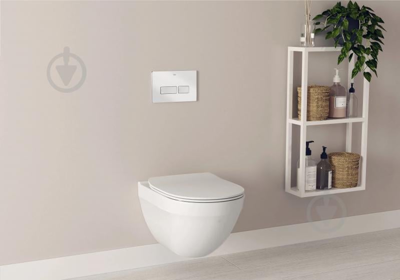 Унитаз подвесной ROCA HEBE Round Rimless, с сиденьем SLIM slow-closing - фото 5 Унитаз подвесной ROCA HEBE Round Rimless, с сиденьем SLIM slow-closing - фото 5