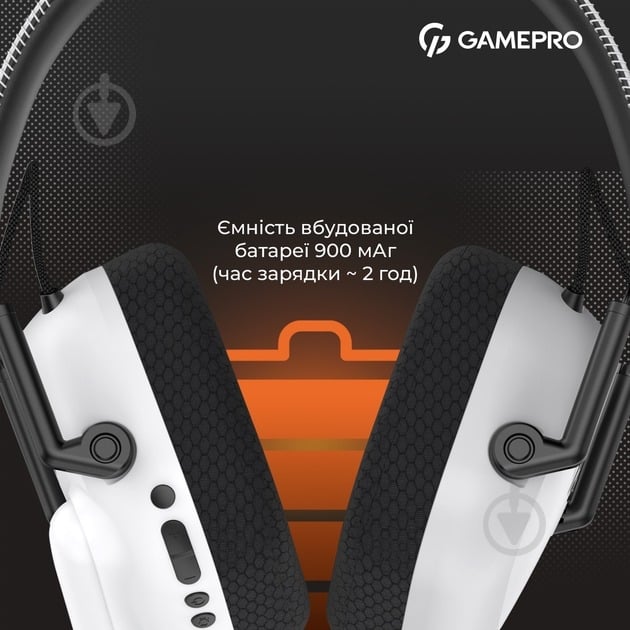 Наушники GamePro Genesis Mercury Pro 3-Mode white (HSW120W) - фото 11 Наушники GamePro Genesis Mercury Pro 3-Mode white (HSW120W) - фото 11