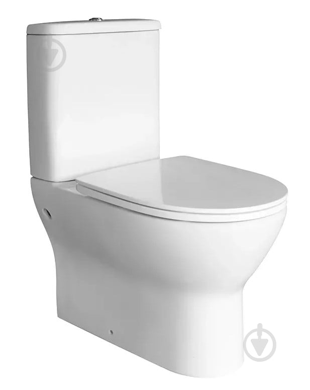 Унитаз-компакт Imprese SAFIR Rimless, 63х39х780см, с сиденьем Duroplast SLIM slow-closing - фото 1