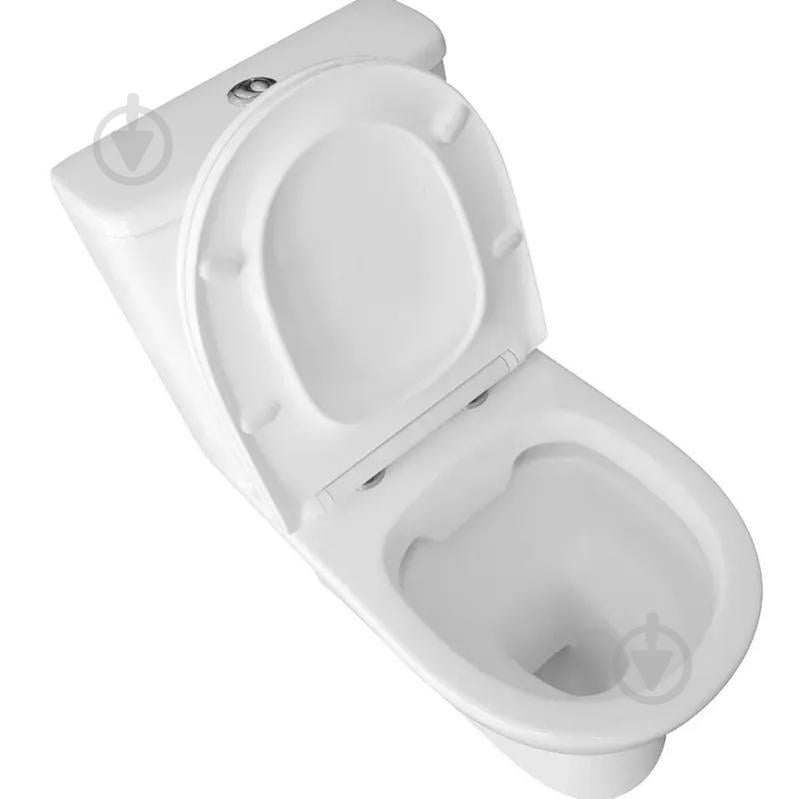 Унитаз-компакт Imprese SAFIR Rimless, 63х39х780см, с сиденьем Duroplast SLIM slow-closing - фото 3