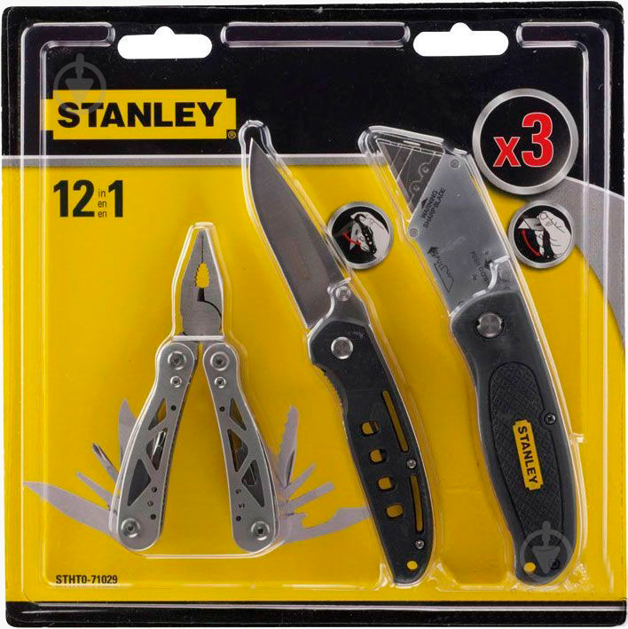 Плоскогубці Stanley Multitool + складаний ніж + висувний ніж 3 шт. STHT0-71029 - фото 3