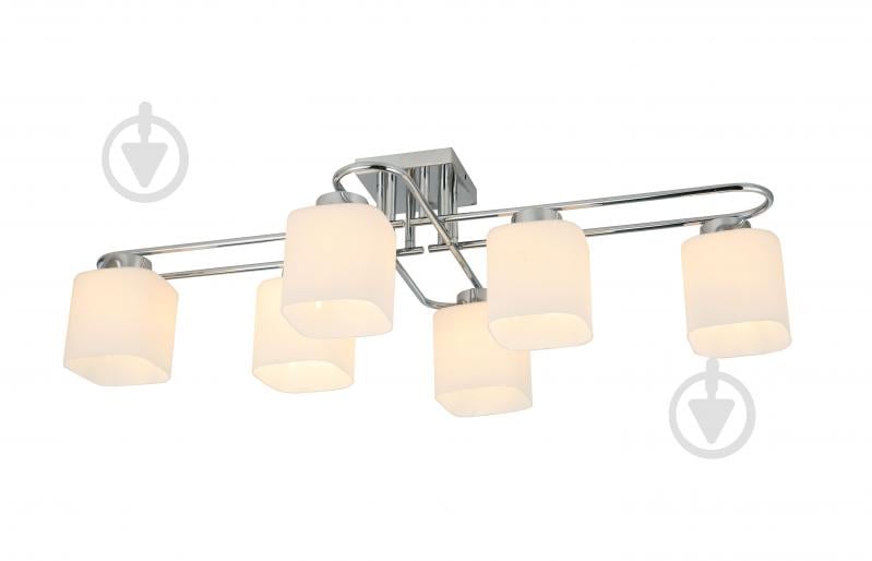 Люстра Sensio Orlean 6x40 Вт E27 хром/білий LS-07380/6W-E2740W - фото 1 Люстра Sensio Orlean 6x40 Вт E27 хром/білий LS-07380/6W-E2740W - фото 1