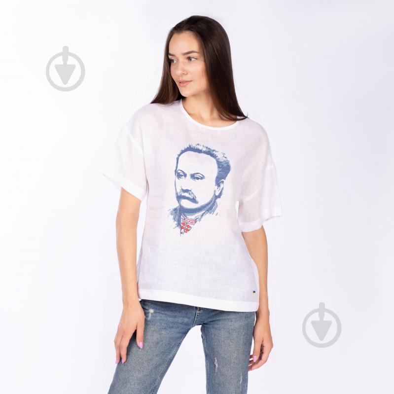 Вишиванка Едельвіка Іван Франко 115-22/09 білий р. XS - фото 1 Вишиванка Едельвіка Іван Франко 115-22/09 білий р. XS - фото 1