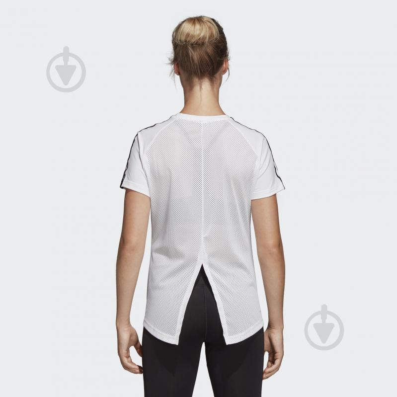 Футболка Adidas W D2M 3S TEE DS8723 р.S белый - фото 5