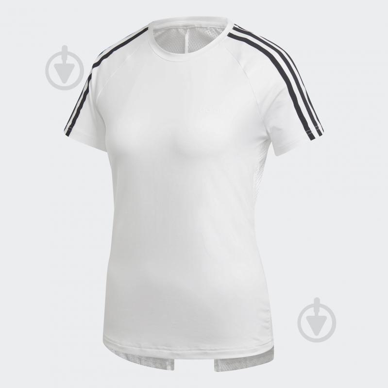 Футболка Adidas W D2M 3S TEE DS8723 р.L белый - фото 1