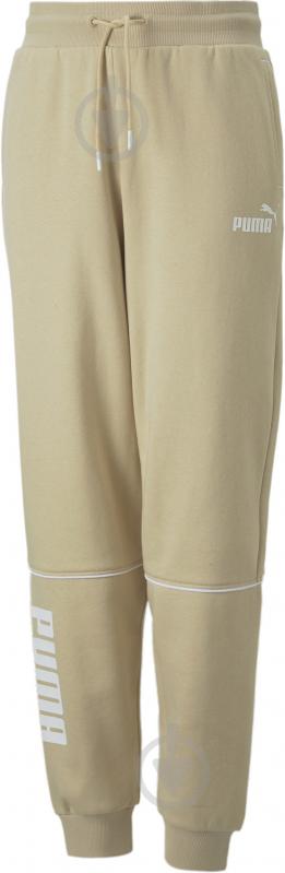 Штани Puma PUMA POWER COLORBLOCK HIGH-WAIST PANTS FL G 67020667 р. 152 бежевий - фото 1