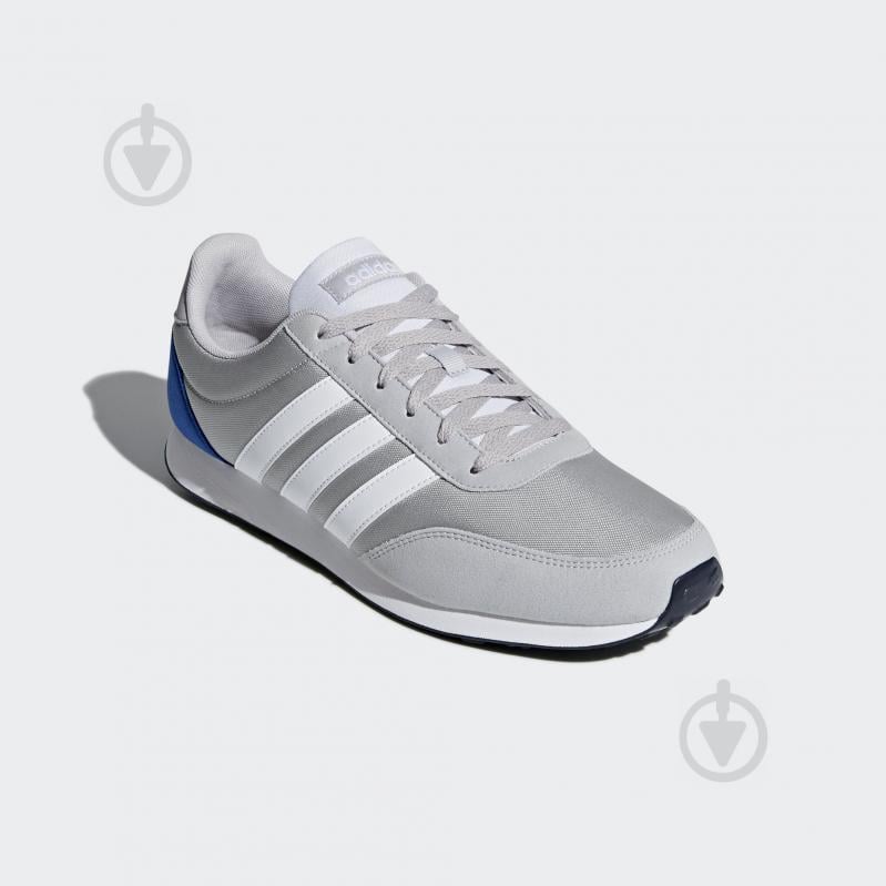 Кросівки чоловічі демісезонні Adidas V RACER 2.0 DB0426 р.42 2/3 сірі - фото 4