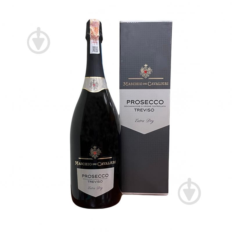 Вино ігристе Maschio dei Cavalieri Extra Dry Prosecco DOC Spumante Gift Box біле сухе 1,5 л - фото 1