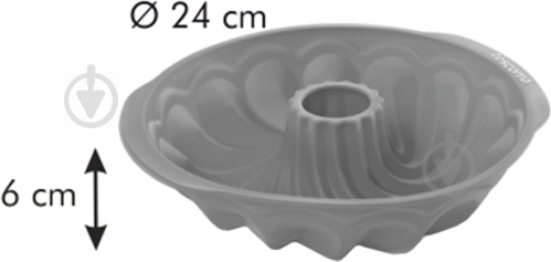 Форма для кекса DELICIA SiliconPRIME 24 см 629410 Tescoma - фото 3