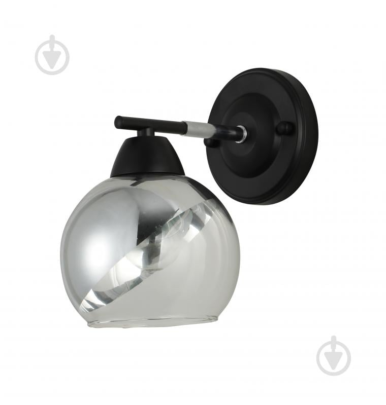 Бра Sensio Leman 1x40 Вт E27 хром/чорний LS-07268/1S-E2740W - фото 2