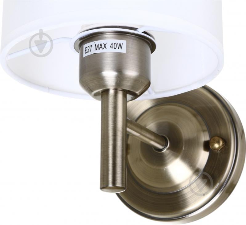 Бра Sensio Gras 1x40 Вт E27 бронза/білий LS-07236/1AW-E2740W - фото 3