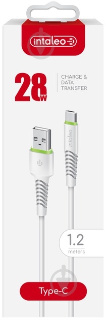 Кабель Intaleo CBFLEXT1 USB-USB Type-C 1,2 м белый (1283126568534) - фото 4