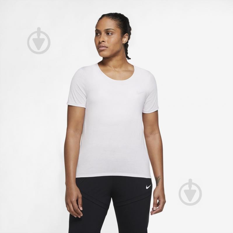 Футболка Nike W NK DF RUN DVN TOP SS DD5176-511 р.XS белый - фото 1