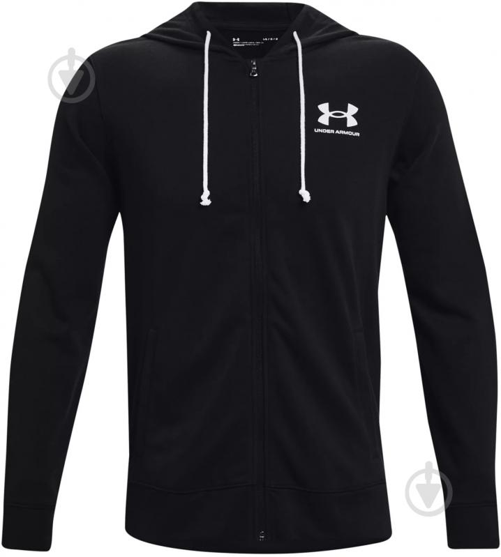 Джемпер Under Armour RIVAL TERRY LC FZ 1370409-001 р. 2XL черный - фото 4