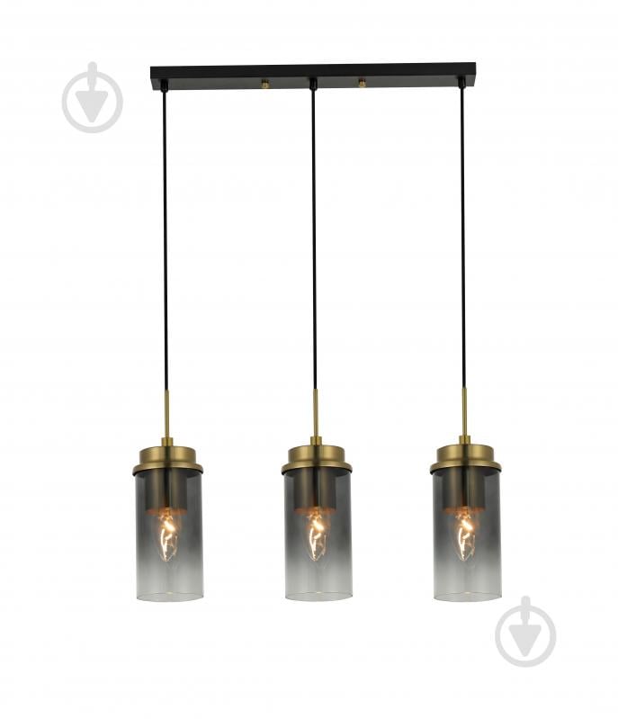 Подвес Sensio Bresta 3x40 Вт /E14 черный/медный LS-74662/3LB-E1440W - фото 1