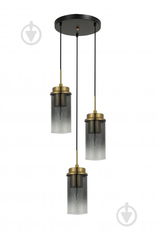 Подвес Sensio Bresta 3x40 Вт /E14 черный/медный LS-74662/3PB-E1440W - фото 2