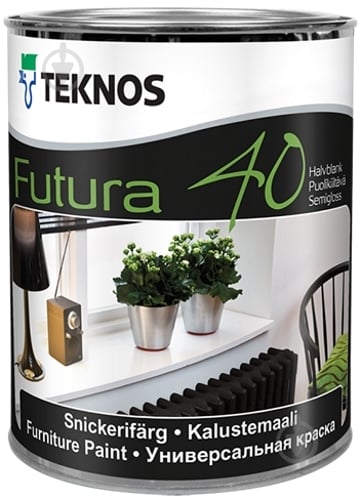 Фарба TEKNOS Futura 40 T1430 напівглянець 0,9 л - фото 2
