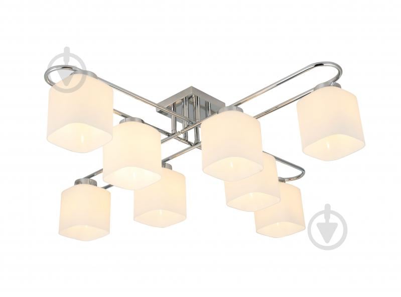 Люстра Sensio Orlean 8x40 Вт E27 хром/білий LS-07380/8W-E2740W - фото 1 Люстра Sensio Orlean 8x40 Вт E27 хром/білий LS-07380/8W-E2740W - фото 1