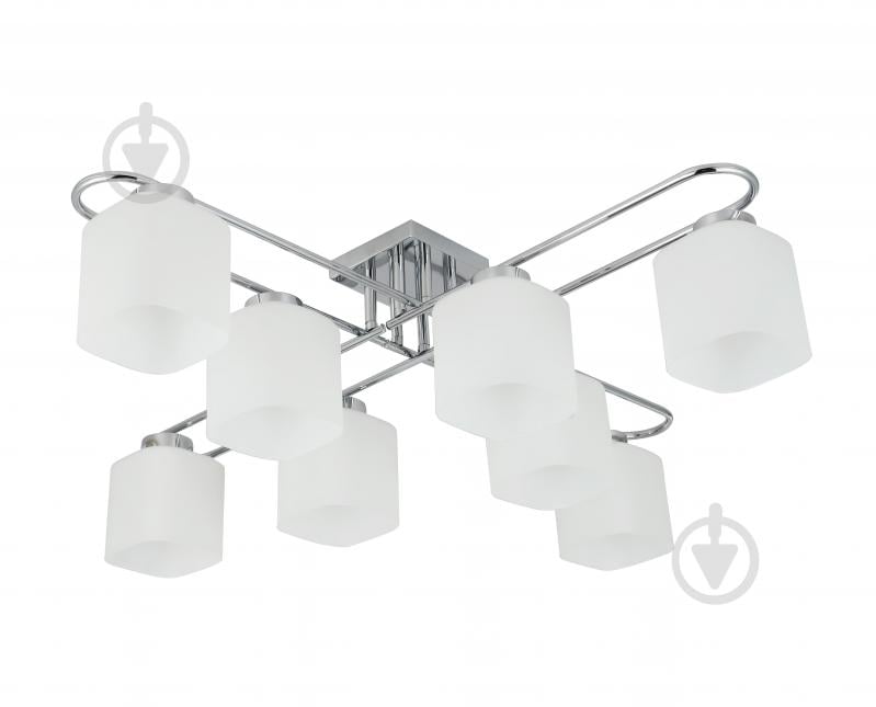 Люстра Sensio Orlean 8x40 Вт E27 хром/білий LS-07380/8W-E2740W - фото 2