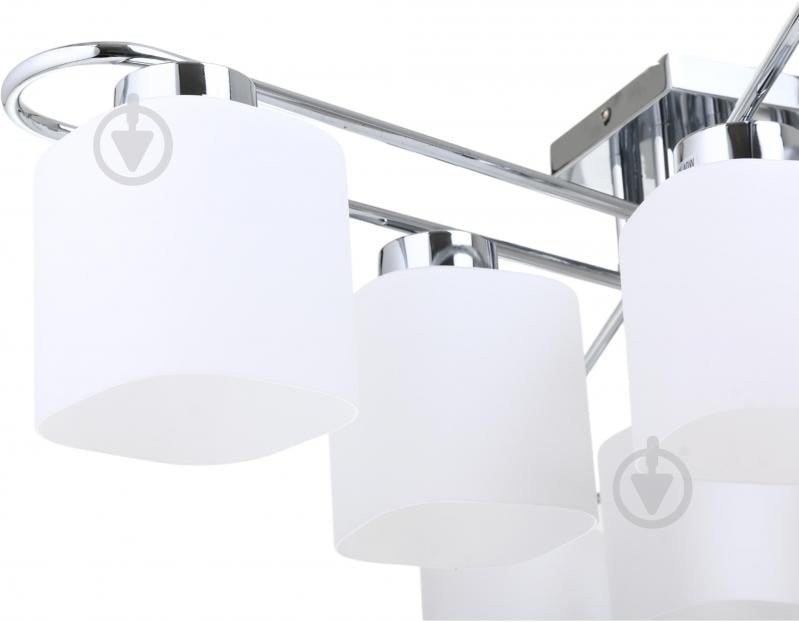 Люстра Sensio Orlean 8x40 Вт E27 хром/білий LS-07380/8W-E2740W - фото 3