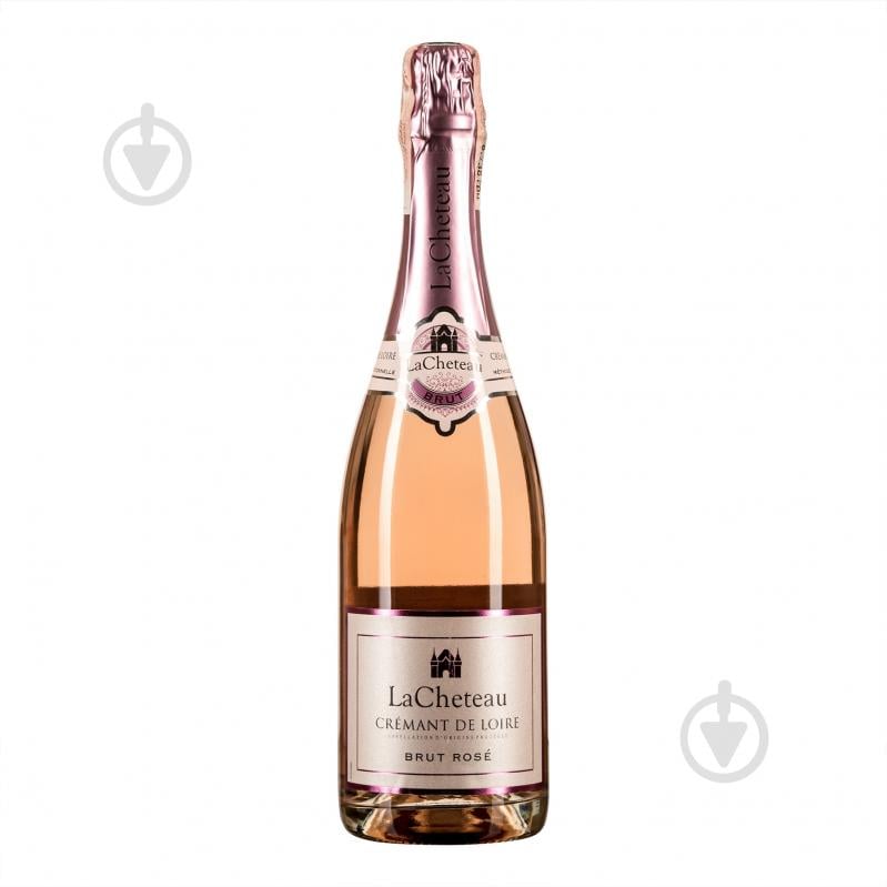 Вино игристое LaСheteau Cremant de Loire Rose Brut розовое брют 0,75 л - фото 1