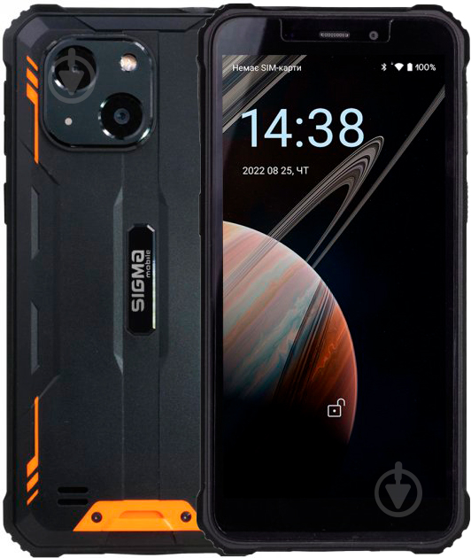 Смартфон Sigma mobile X-treme PQ18 Dual Sim 4/32GB black/orange (X-treme PQ18 black-orange) - фото 1