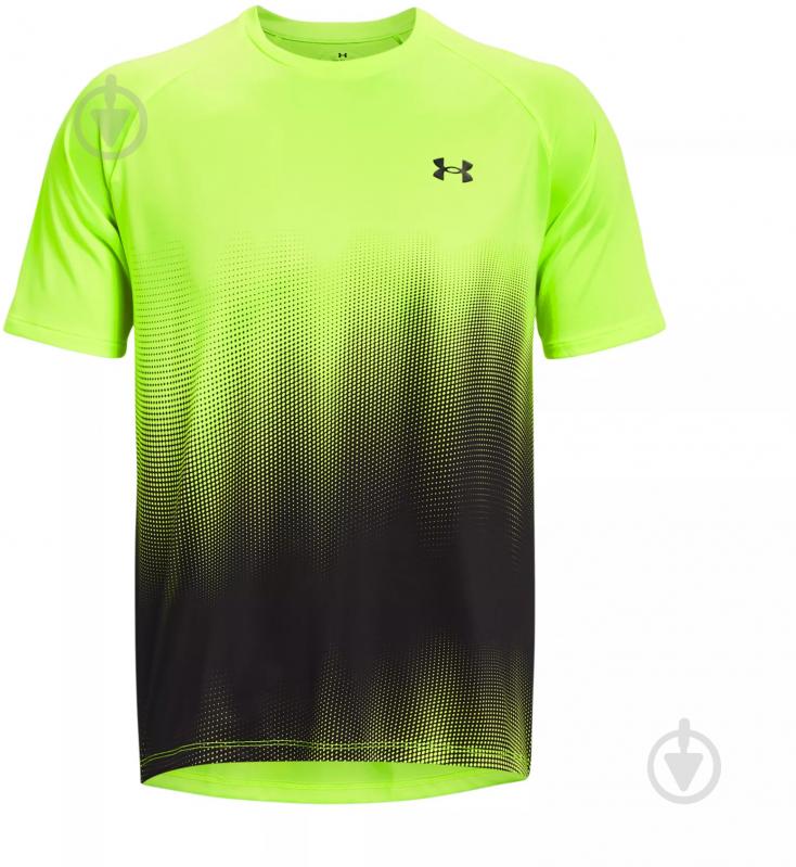 Футболка Under Armour TECH FADE SS 1377053-369 р.S зеленый - фото 4