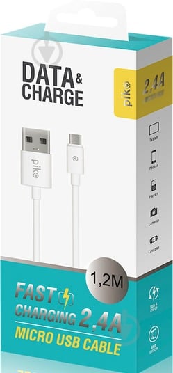 Кабель Piko CB-UM11 Micro USB 1,2 м белый (1283126496172) - фото 2