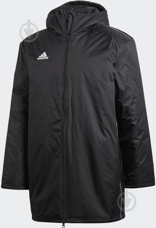 Куртка Adidas CORE18 STD JKT CE9057 р.S чорно-біла - фото 1